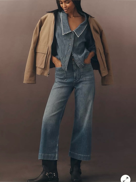 Maeve Denim - Maeve Wide-Leg High-Rise Pants